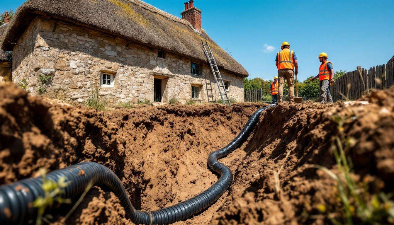 Raccordement tout-à-l'égout d'une maison ancienne : étapes et conseils