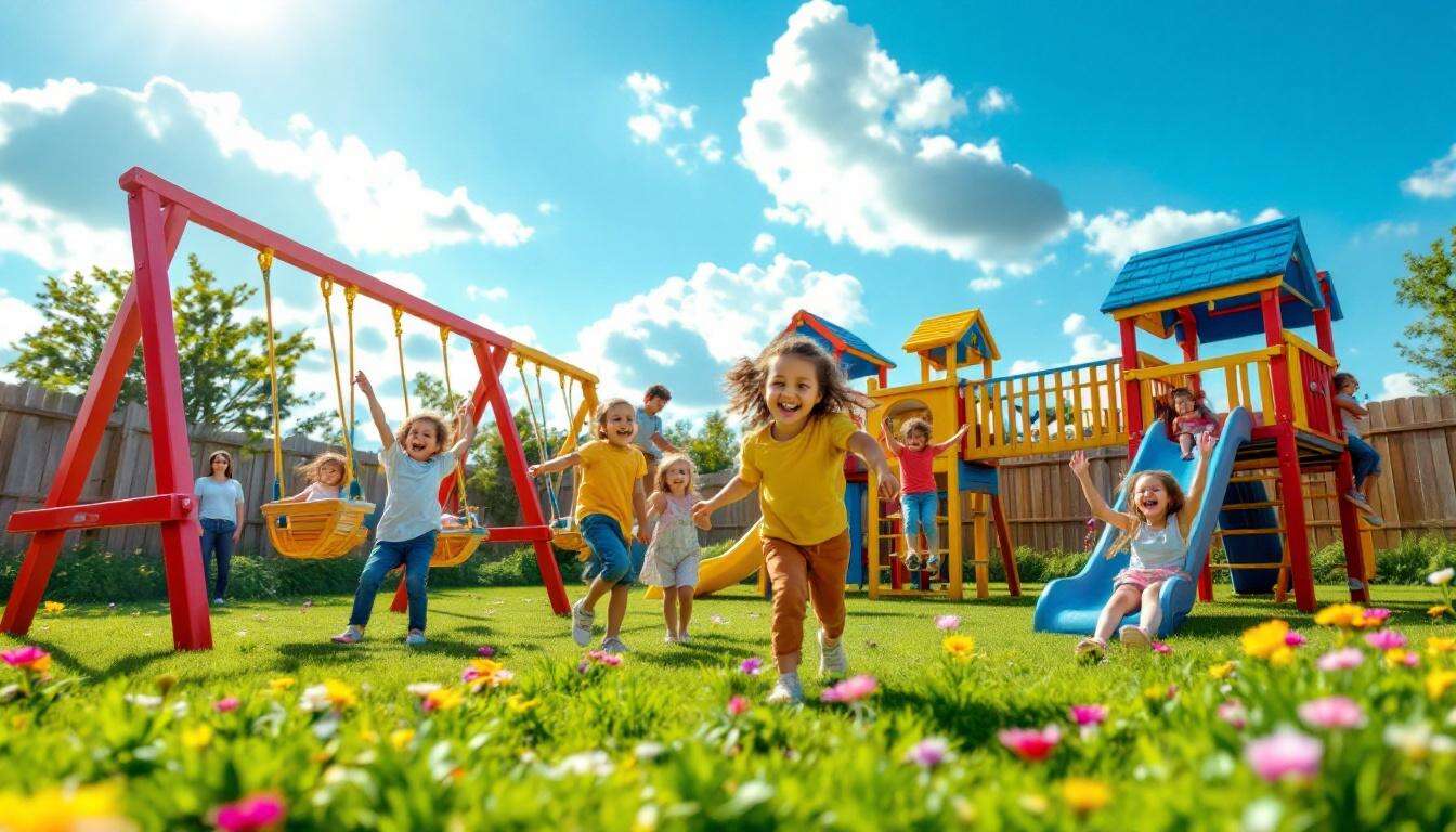 Aménager un espace de jeux sécurisé pour enfants à l'extérieur